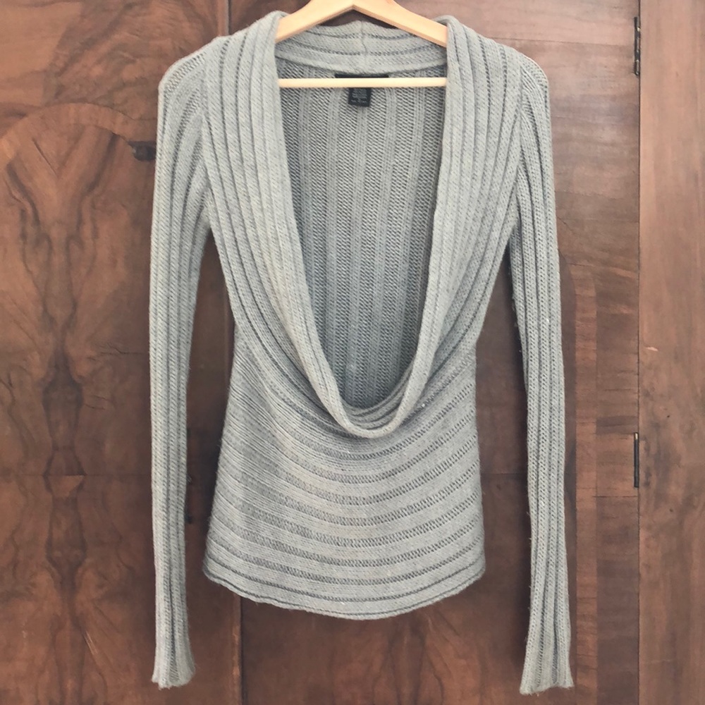 Low Scoop Neck Sweater